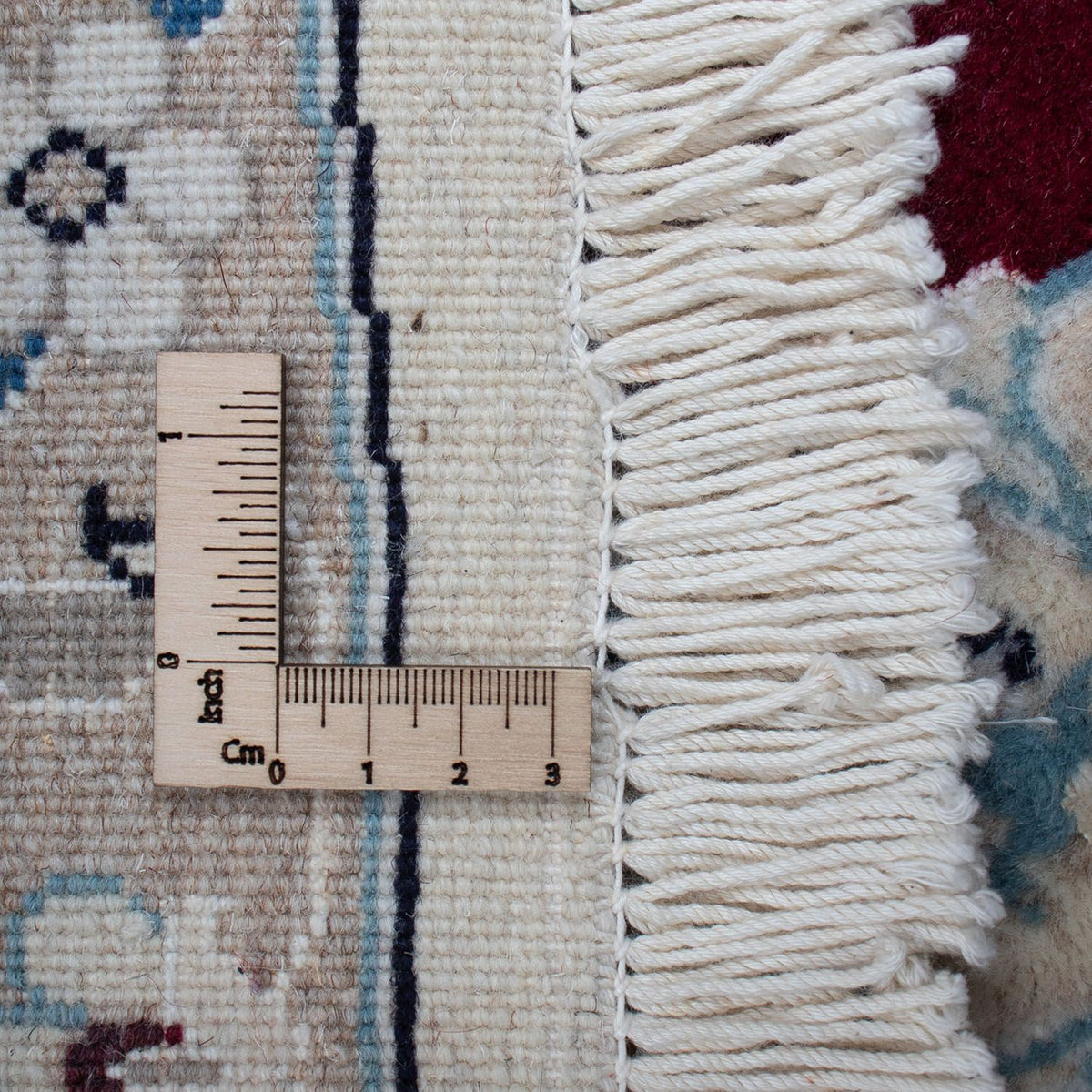 Perzisch tapijt - Nain rond  - 240 x 240 cm - donkerrood