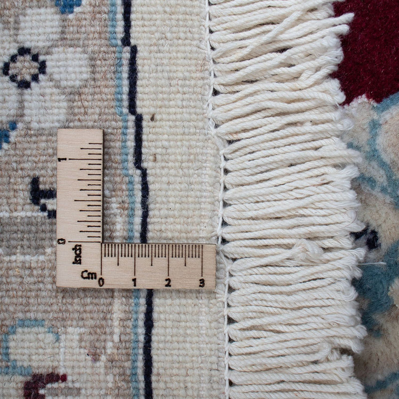 Perzisch tapijt - Nain rond  - 240 x 240 cm - donkerrood