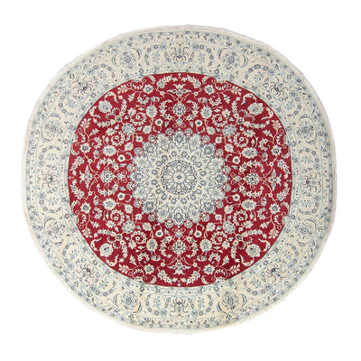 Perzisch tapijt - Nain rond  - 300 x 300 cm - rood