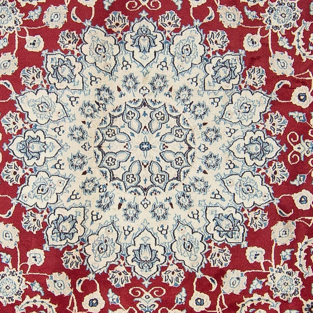 Perzisch tapijt - Nain rond  - 300 x 300 cm - rood
