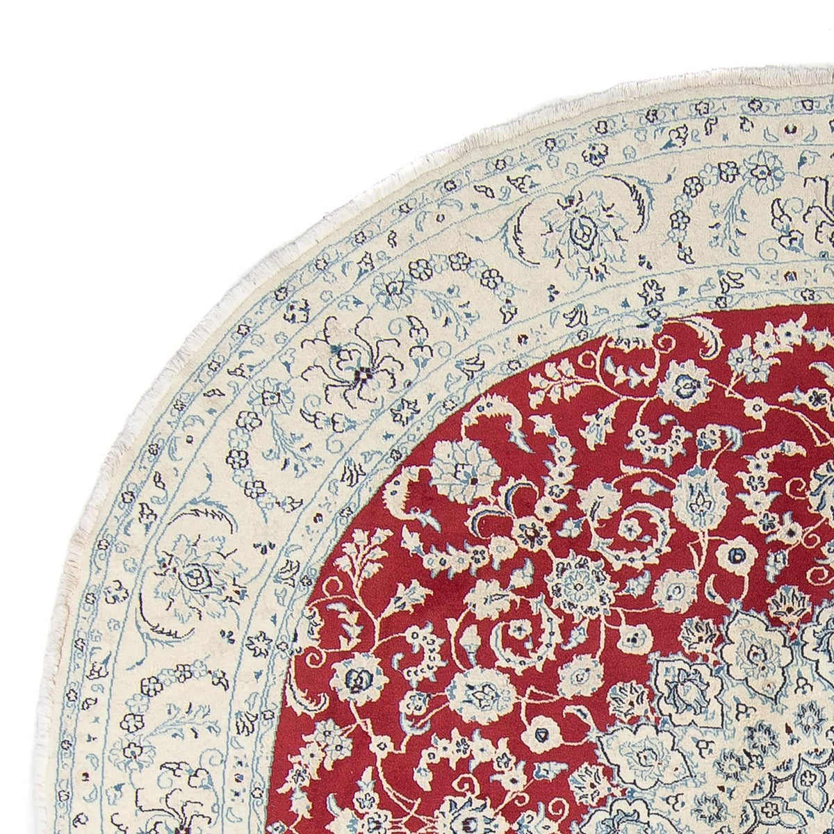 Perzisch tapijt - Nain rond  - 300 x 300 cm - rood