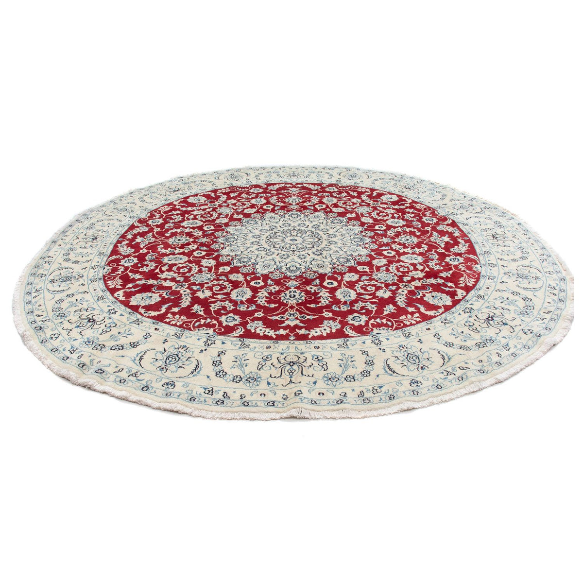 Perzisch tapijt - Nain rond  - 300 x 300 cm - rood