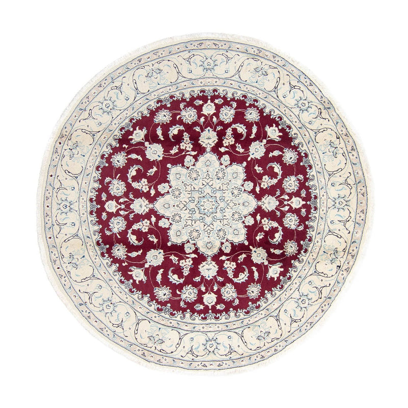 Perzisch tapijt - Nain - Koninklijk - 250 x 250 cm - donkerrood