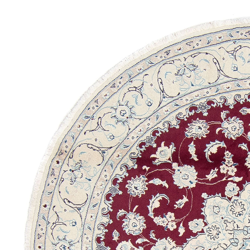 Perzisch tapijt - Nain - Koninklijk - 250 x 250 cm - donkerrood