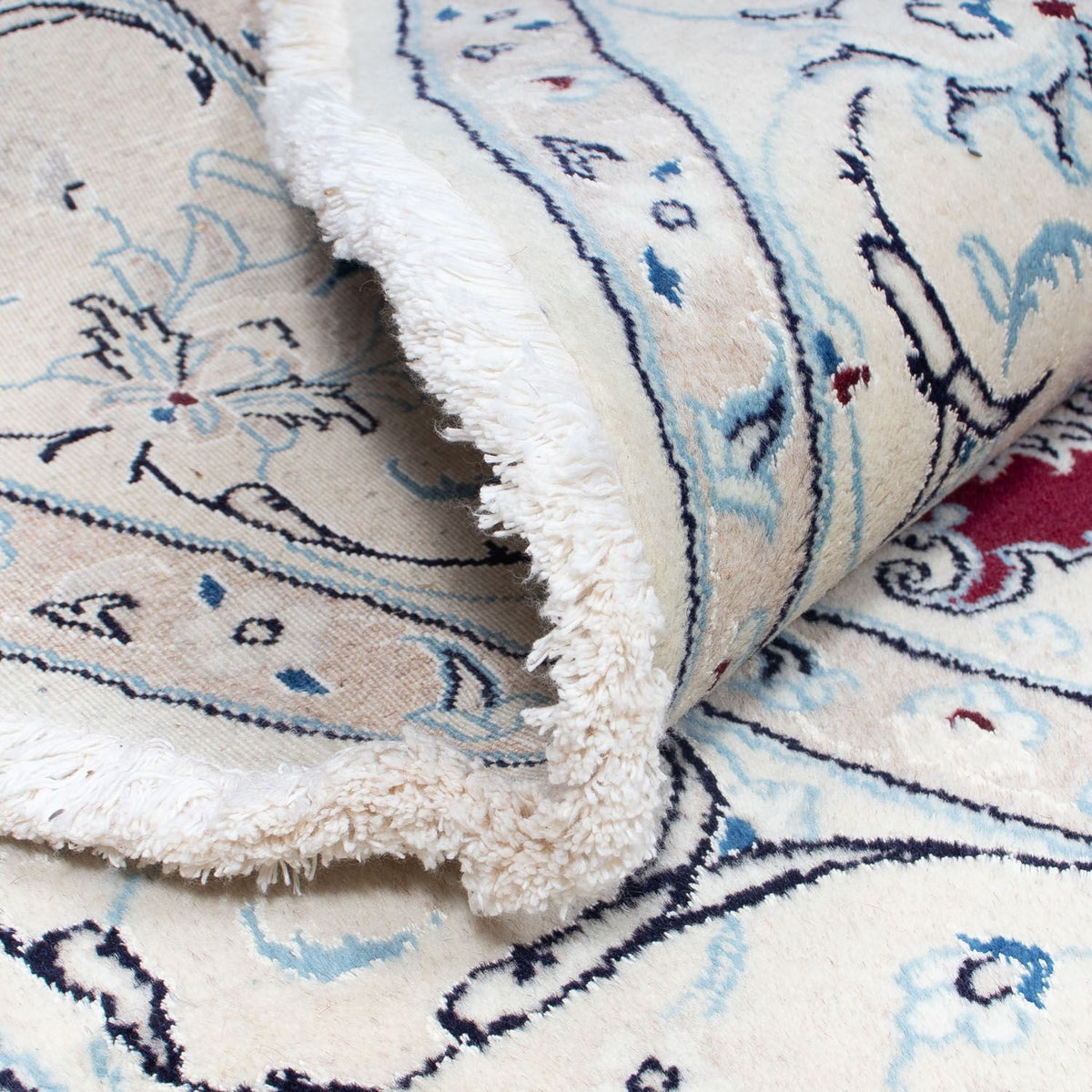 Perzisch tapijt - Nain - Koninklijk - 250 x 250 cm - donkerrood