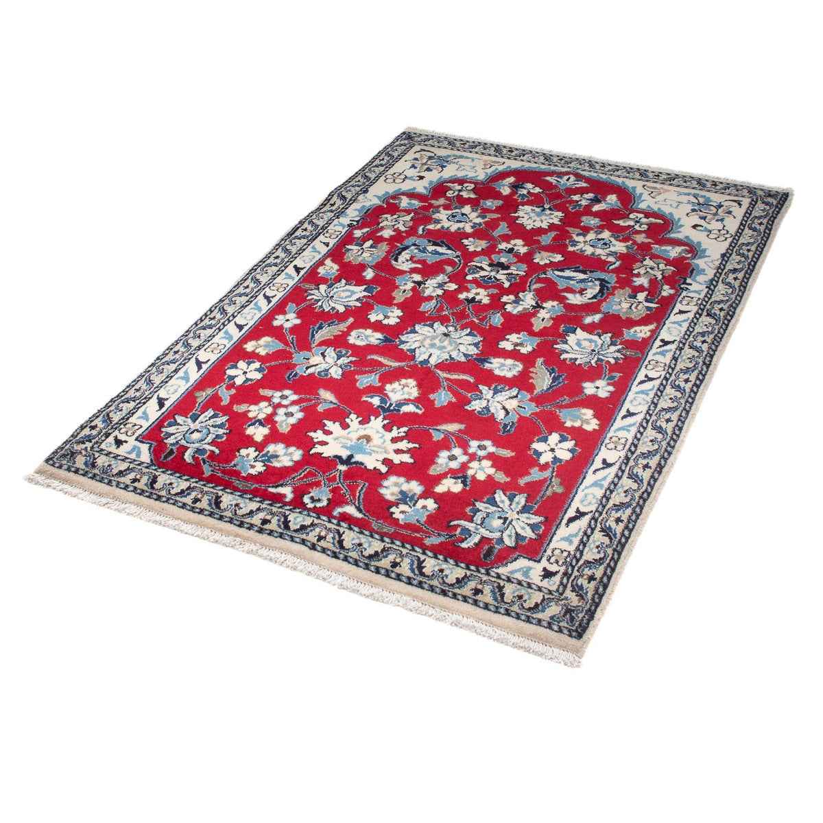 Perzisch tapijt - Nain - 142 x 98 cm - donkerrood