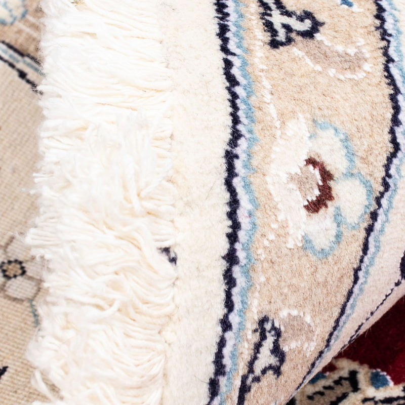 Perzisch tapijt - Nain rond  - 245 x 245 cm - donkerrood