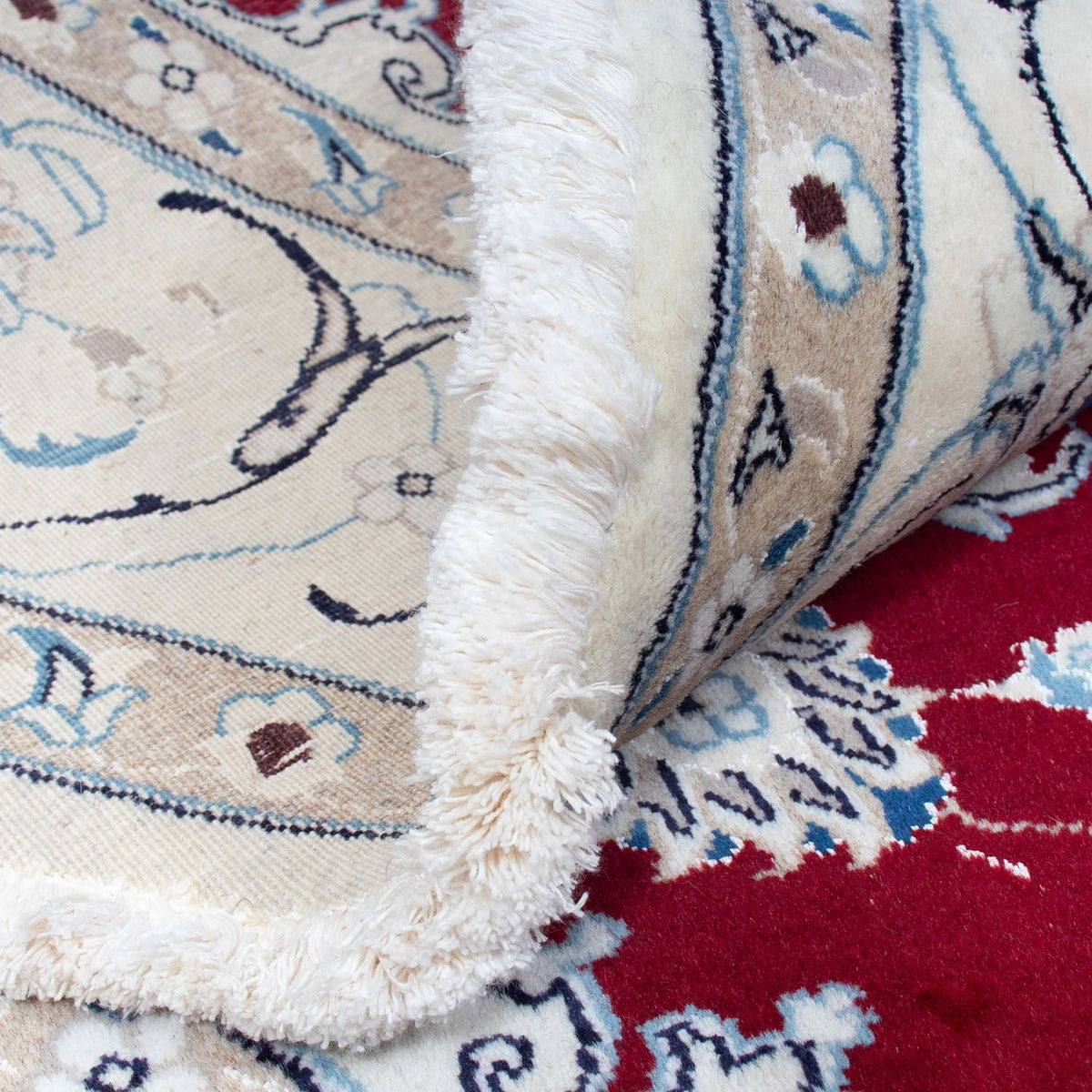 Perzisch tapijt - Nain rond  - 245 x 245 cm - donkerrood