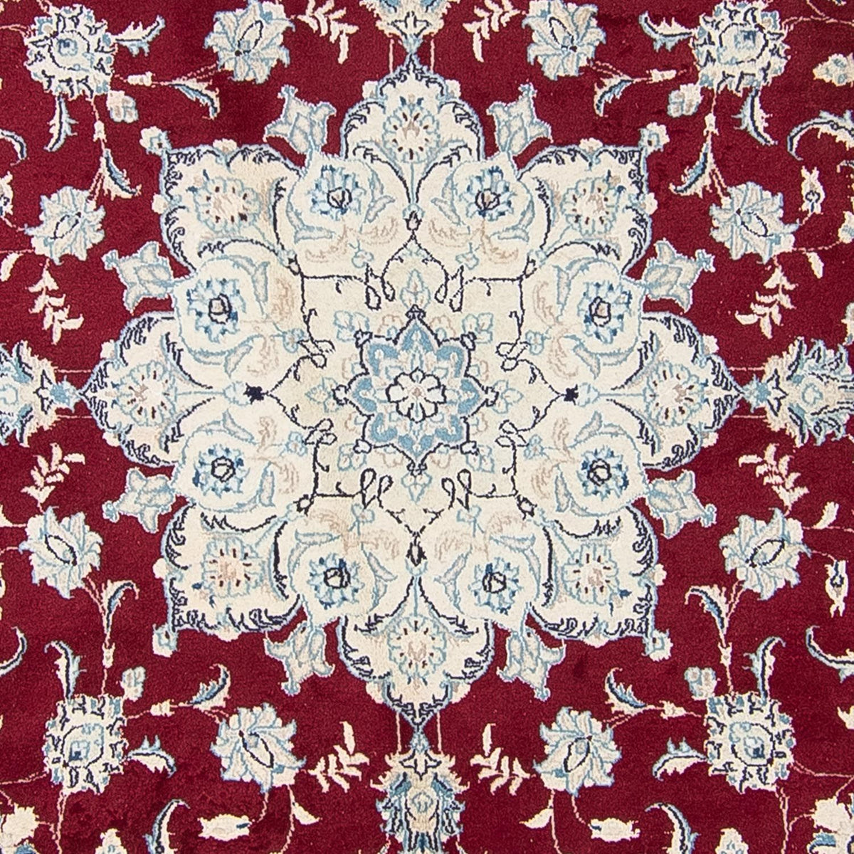 Perzisch tapijt - Nain rond  - 290 x 290 cm - donkerrood