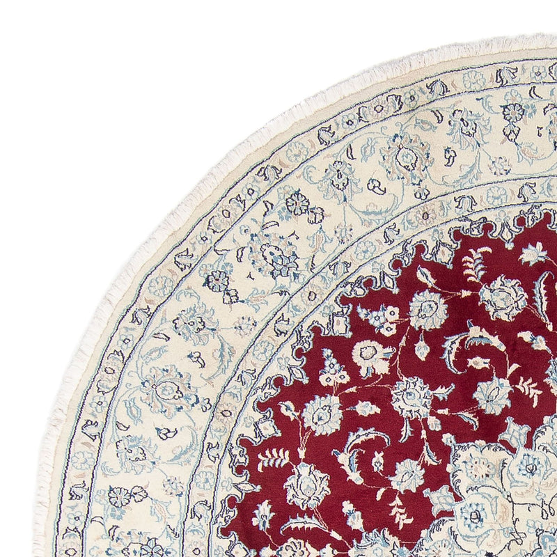 Perzisch tapijt - Nain rond  - 290 x 290 cm - donkerrood