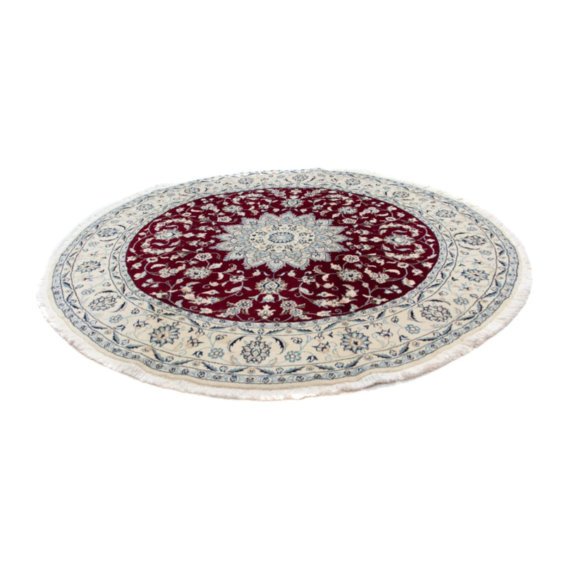 Perzisch tapijt - Nain rond  - 252 x 252 cm - donkerrood