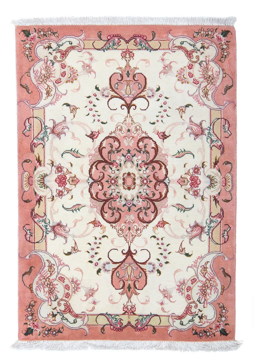 Perzisch tapijt - Tabriz - Royal - 90 x 60 cm - beige