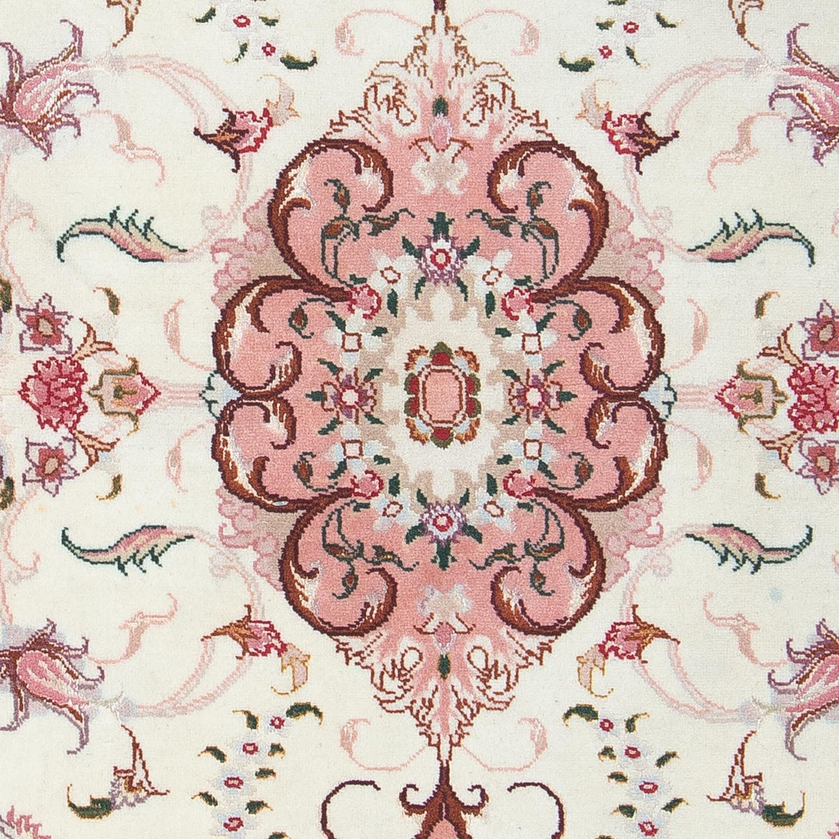 Perzisch tapijt - Tabriz - Royal - 90 x 60 cm - beige