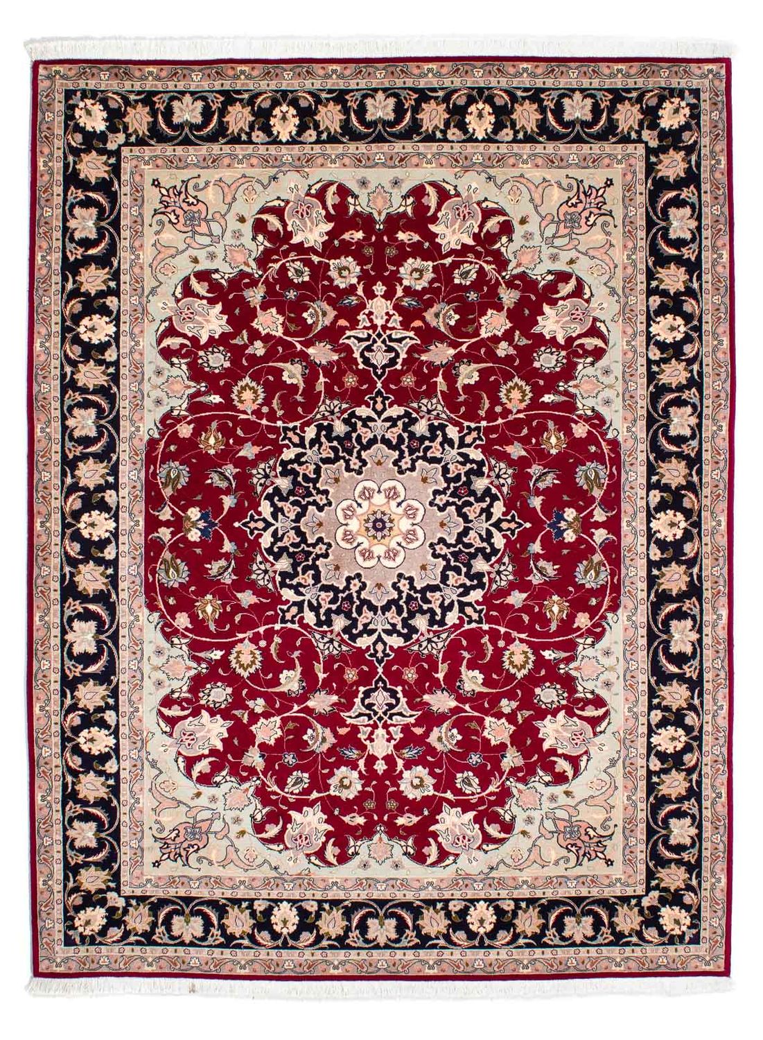Perzisch tapijt - Tabriz - Royal - 236 x 178 cm - donkerrood