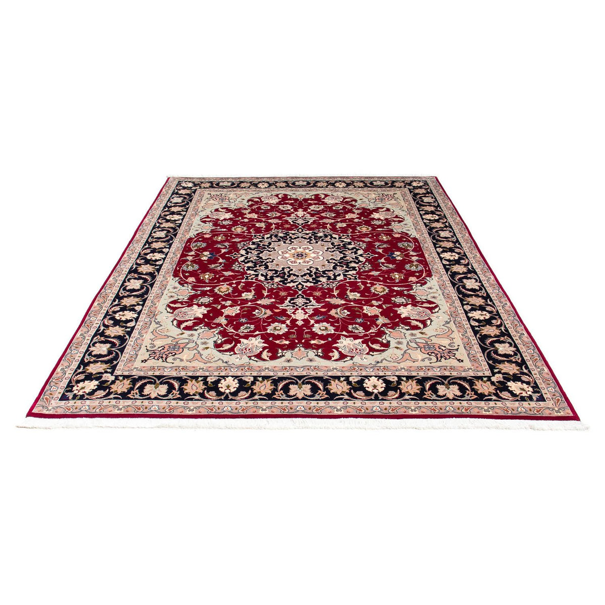 Perzisch tapijt - Tabriz - Royal - 236 x 178 cm - donkerrood