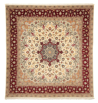 Perzisch tapijt - Tabriz - Royal vierkant  - 258 x 252 cm - beige