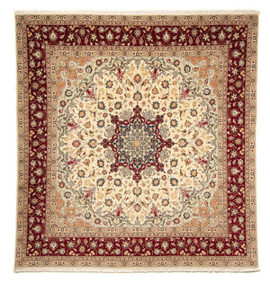 Perzisch tapijt - Tabriz - Royal vierkant  - 258 x 252 cm - beige