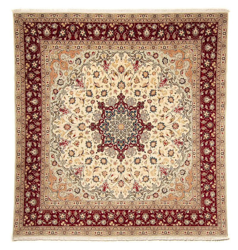 Perzisch tapijt - Tabriz - Royal vierkant  - 258 x 252 cm - beige