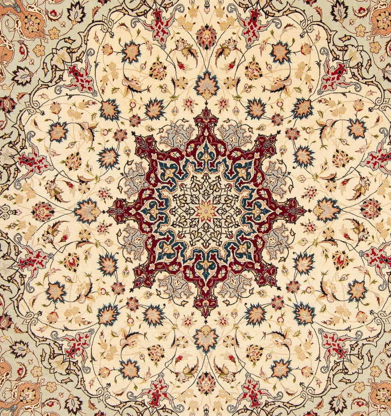 Perzisch tapijt - Tabriz - Royal vierkant  - 258 x 252 cm - beige