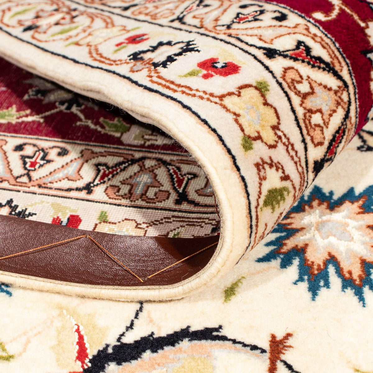 Perzisch tapijt - Tabriz - Royal vierkant  - 258 x 252 cm - beige