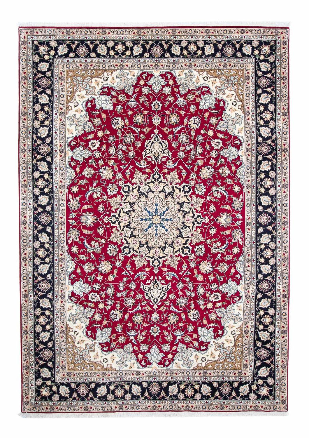 Perzisch tapijt - Tabriz - Royal - 303 x 202 cm - donkerrood