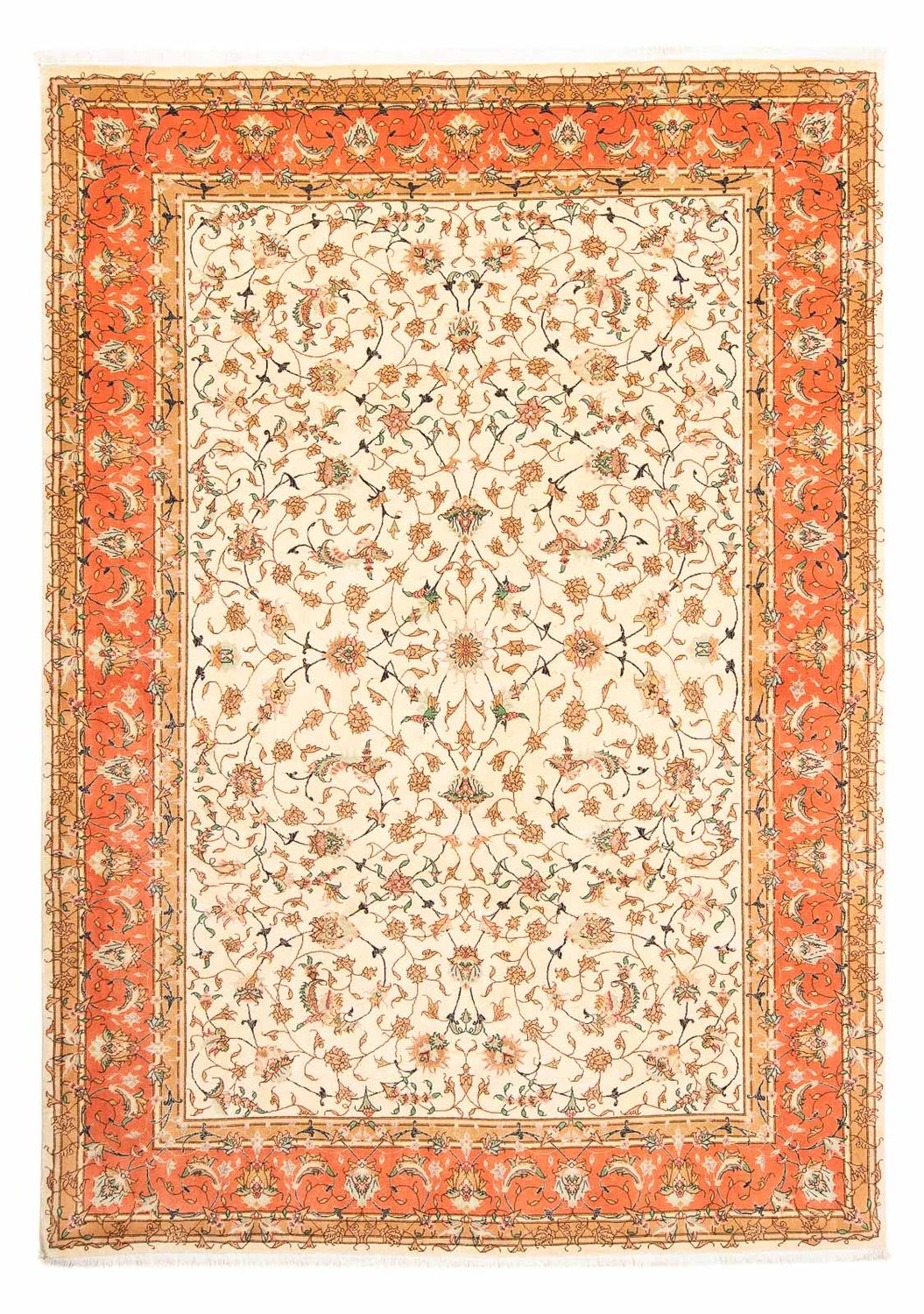Perzisch tapijt - Tabriz - Royal - 281 x 201 cm - beige