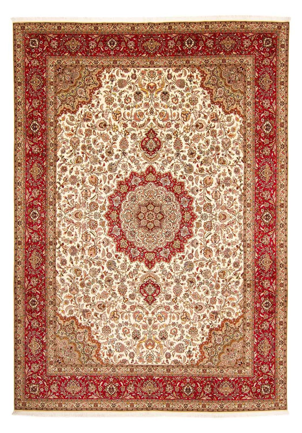 Perzisch tapijt - Tabriz - Royal - 415 x 306 cm - lichtbruin
