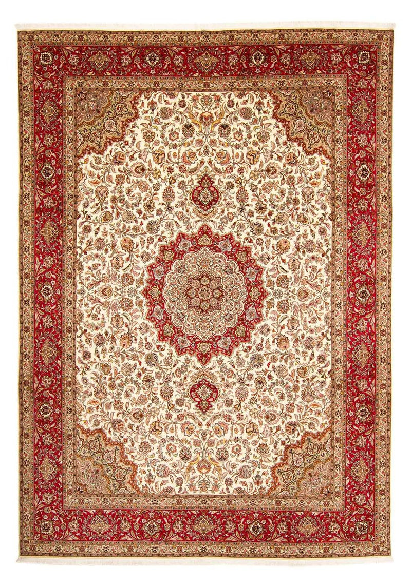 Perzisch tapijt - Tabriz - Royal - 415 x 306 cm - lichtbruin