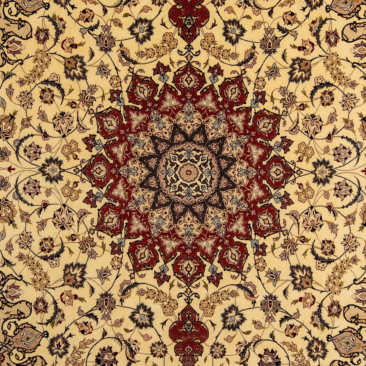 Perzisch tapijt - Tabriz - Royal - 355 x 253 cm - beige