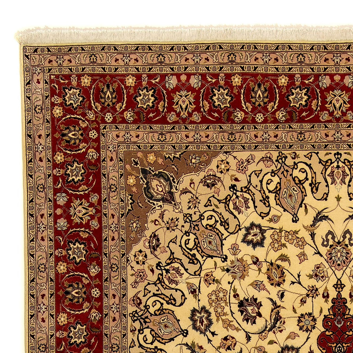 Perzisch tapijt - Tabriz - Royal - 355 x 253 cm - beige