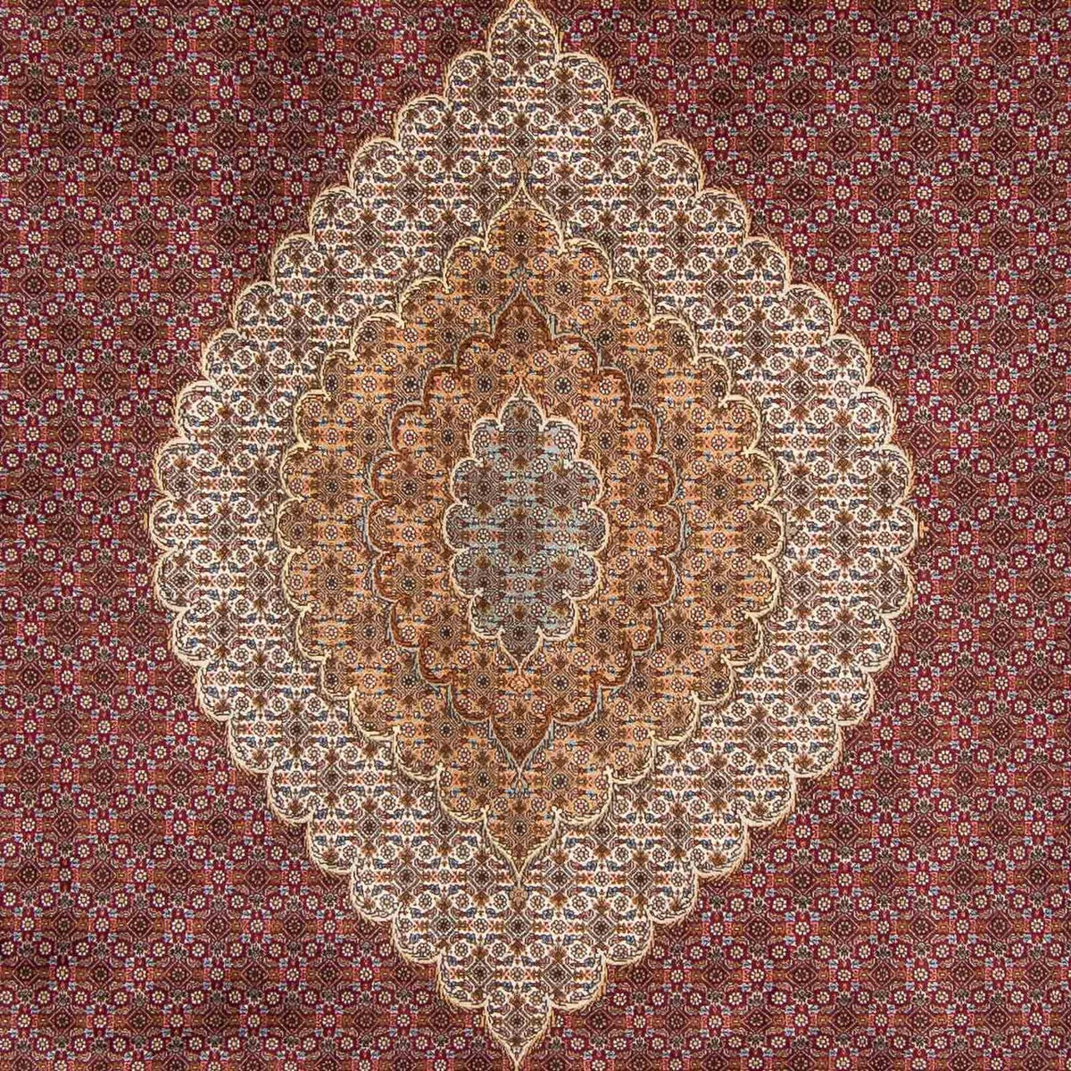 Perzisch tapijt - Tabriz - 346 x 253 cm - donkerrood