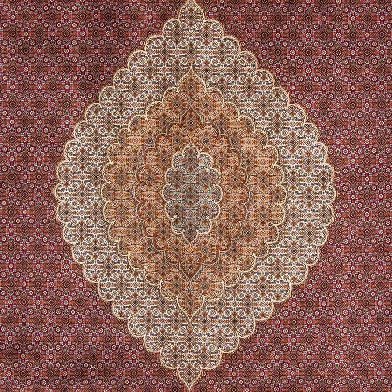 Perzisch tapijt - Tabriz - 346 x 253 cm - donkerrood