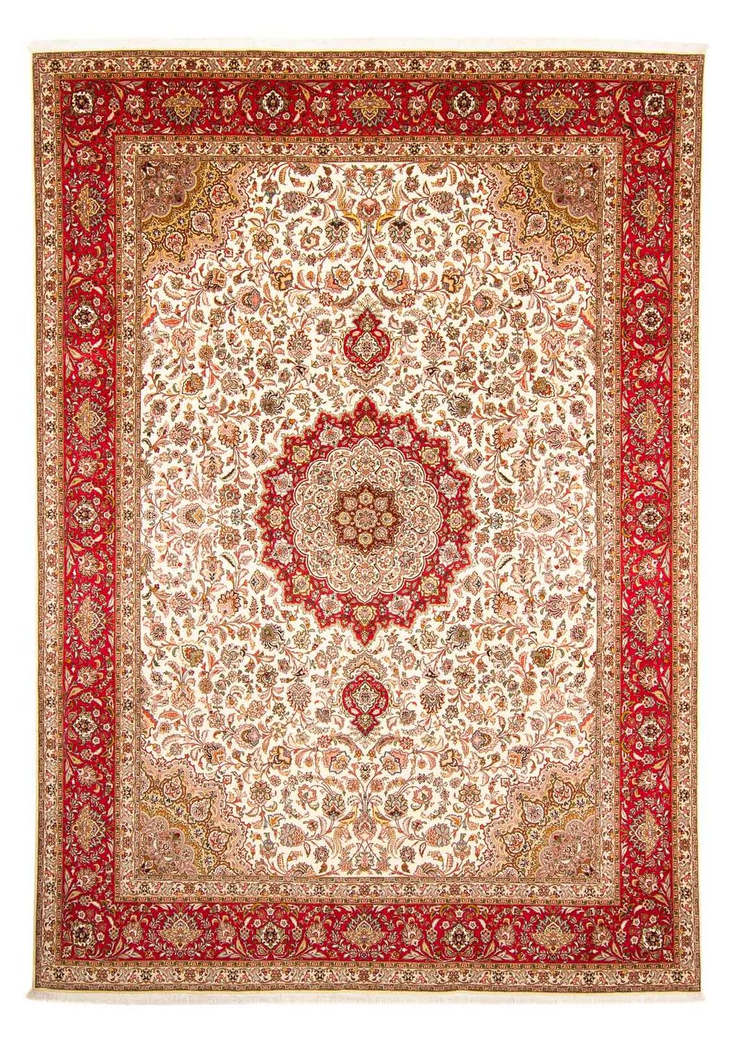 Perzisch tapijt - Tabriz - Royal - 411 x 303 cm - rood