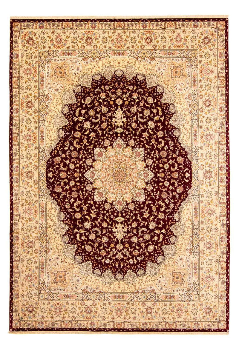 Perzisch tapijt - Tabriz - Royal - 405 x 301 cm - donkerrood
