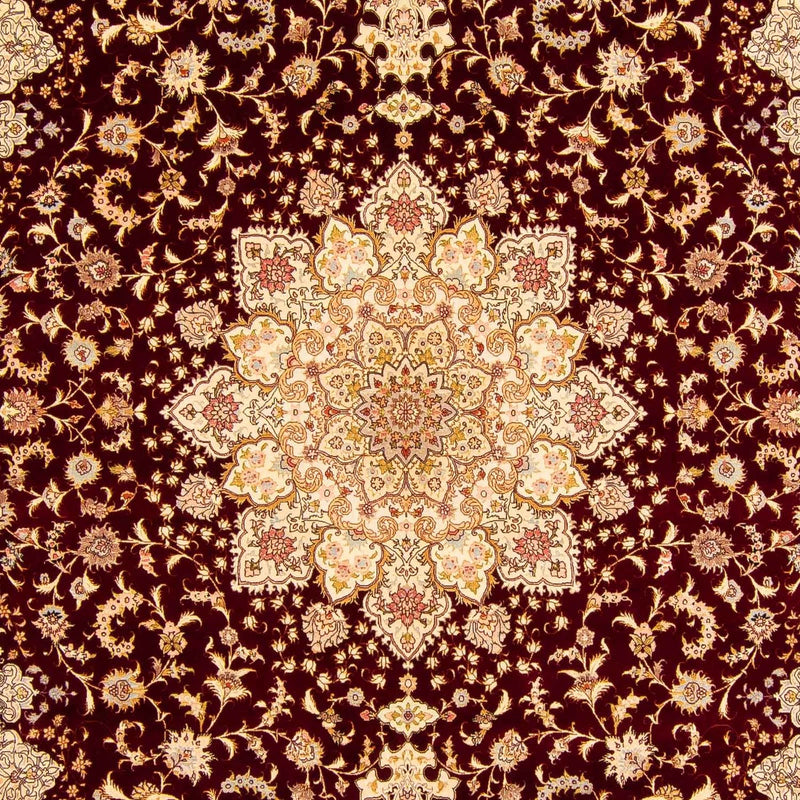 Perzisch tapijt - Tabriz - Royal - 405 x 301 cm - donkerrood