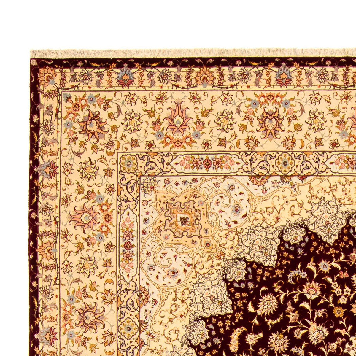 Perzisch tapijt - Tabriz - Royal - 405 x 301 cm - donkerrood