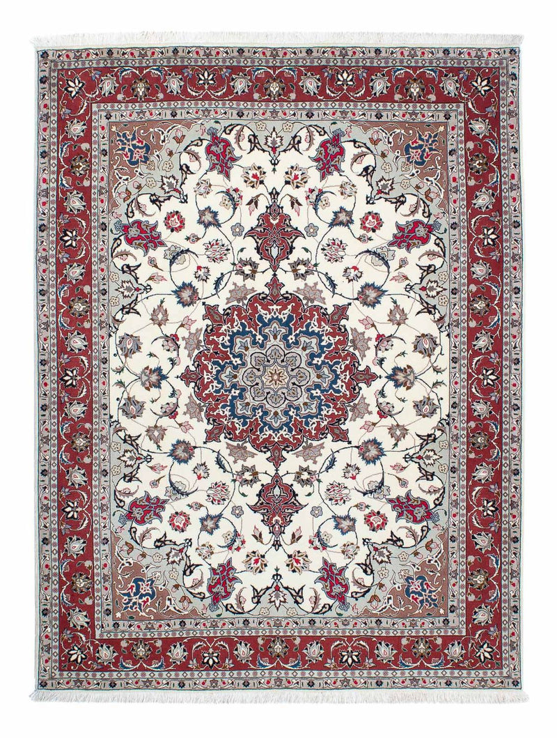 Perzisch tapijt - Tabriz - Royal - 201 x 152 cm - beige
