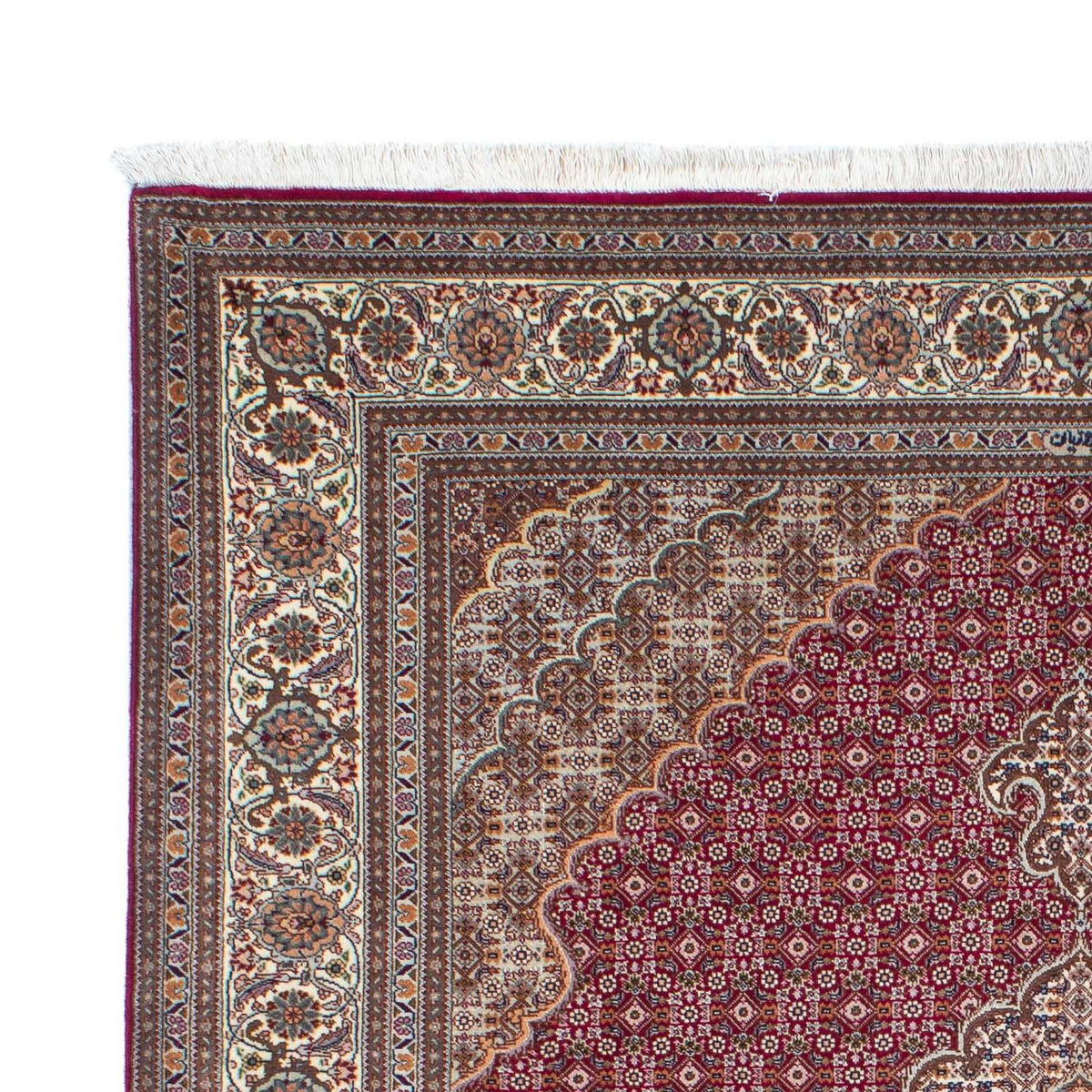 Perzisch tapijt - Tabriz - 192 x 155 cm - licht rood