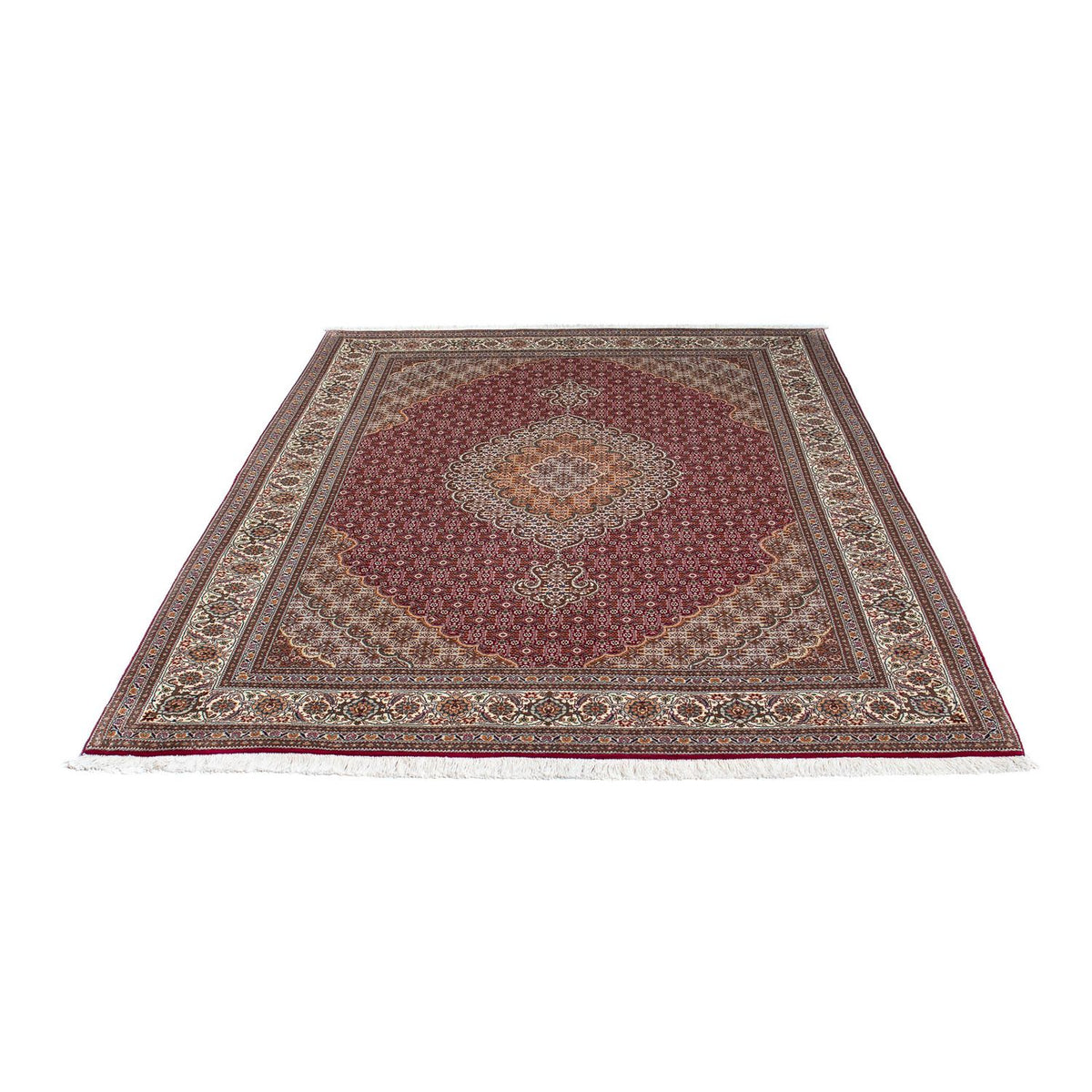 Perzisch tapijt - Tabriz - 192 x 155 cm - licht rood