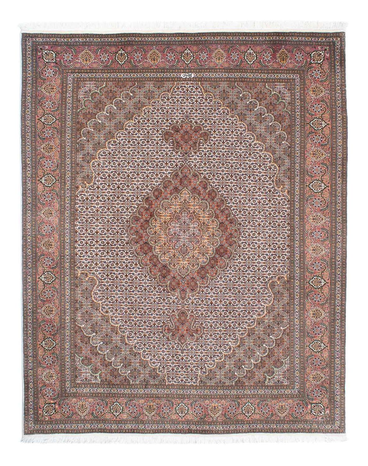 Perzisch tapijt - Tabriz - 198 x 152 cm - lichtbruin