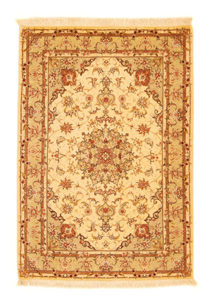 Perzisch tapijt - Tabriz - Royal - 147 x 104 cm - beige