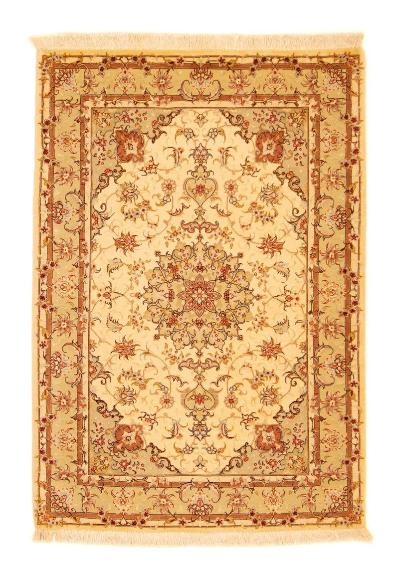 Perzisch tapijt - Tabriz - Royal - 147 x 104 cm - beige