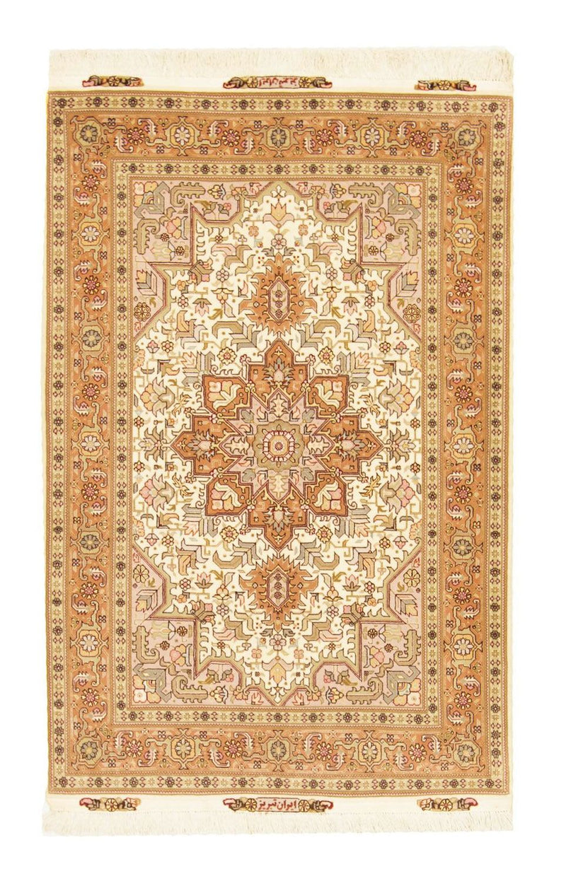 Perzisch tapijt - Tabriz - Royal - 156 x 102 cm - beige