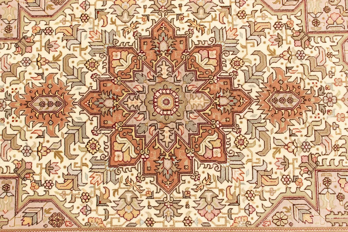 Perzisch tapijt - Tabriz - Royal - 156 x 102 cm - beige