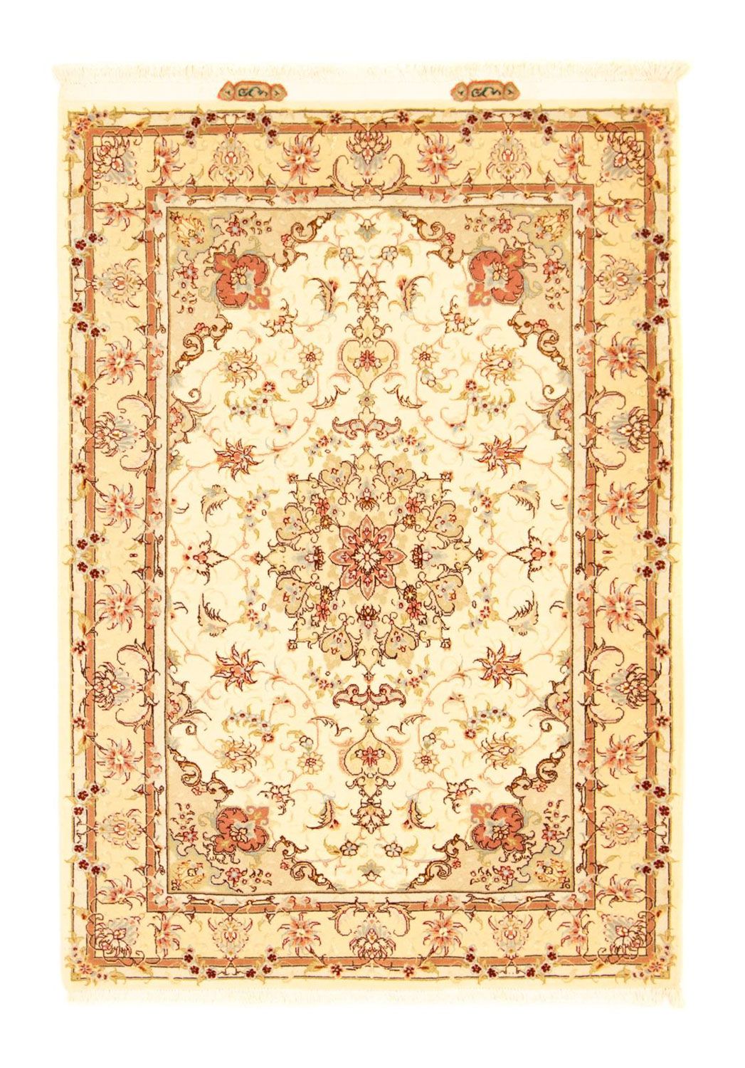 Perzisch tapijt - Tabriz - Royal - 148 x 102 cm - beige