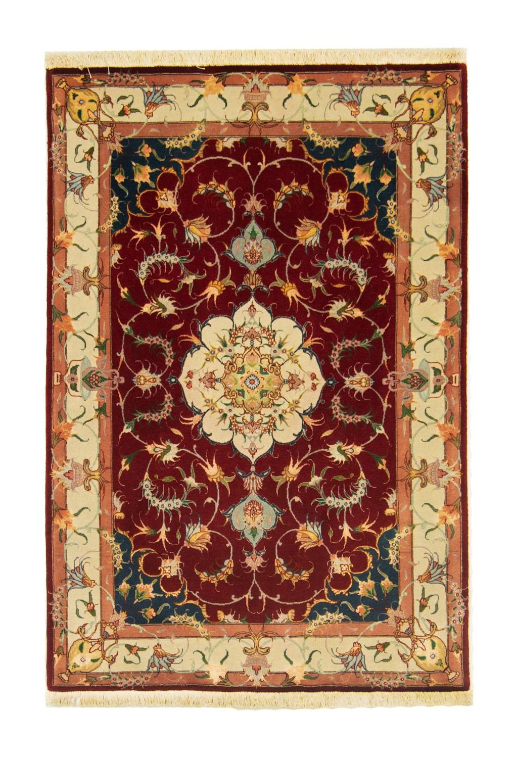 Perzisch tapijt - Tabriz - Royal - 149 x 100 cm - rood