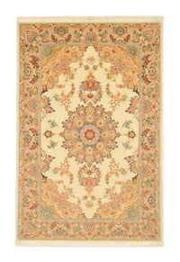 Perzisch tapijt - Tabriz - Royal - 154 x 100 cm - beige