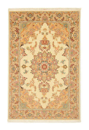 Perzisch tapijt - Tabriz - Royal - 154 x 100 cm - beige