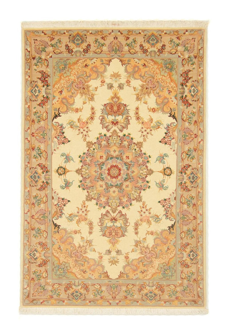 Perzisch tapijt - Tabriz - Royal - 154 x 100 cm - beige