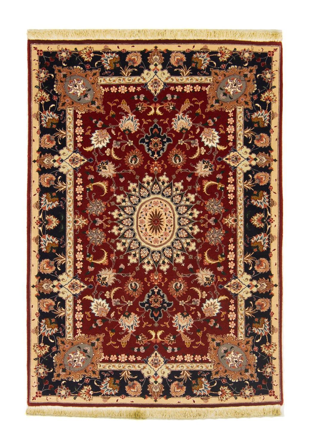 Perzisch tapijt - Tabriz - Royal - 148 x 102 cm - rood